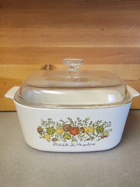 Corning Ware, Spice Of Life L" Echalote La Marjolaine Casserole W/ Lid. 5 Liter.
